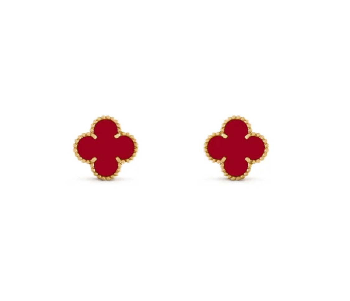 Lira oorbellen rood