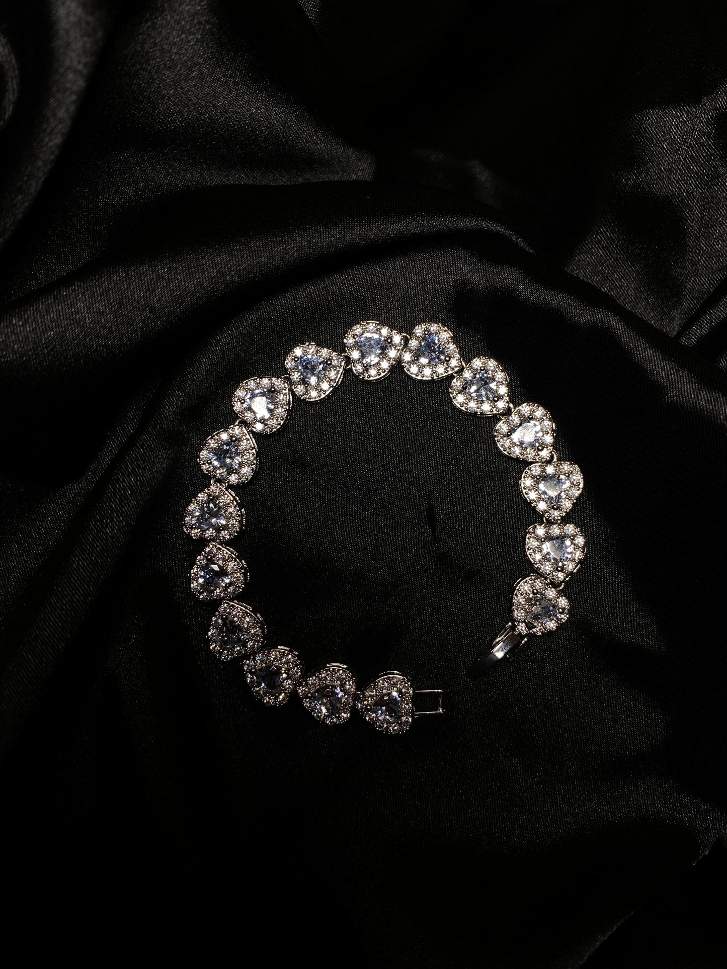 Heart armband silver