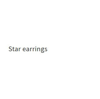 Star earrings